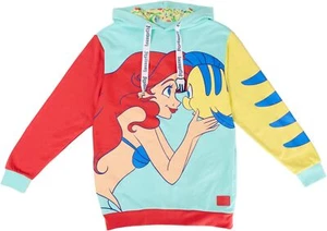 Loungefly Disney The Little Mermaid 35th Anniversary Ariel and Flounder Hoodie - Picture 1 of 4