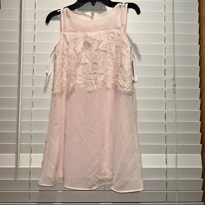 Speechless Girls 尺寸 7 无袖婴儿粉色连衣裙。 原装 54 美元 — 第 1/4 张图片