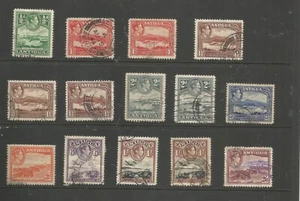 ANTIGUA SG98-106 THE 1938-51 GVI SET TO 2/6d fine used inc shades cat £77 - Picture 1 of 2