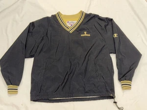 Guinness Golf Wind Shirt - Black & Tan Embroidered Drawstring Lined Size L Large - Picture 1 of 14