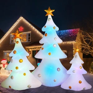 7ft Christmas Inflatable Tree Outdoor Decorations Christmas Blow up Yard Deco... - Picture 1 of 7