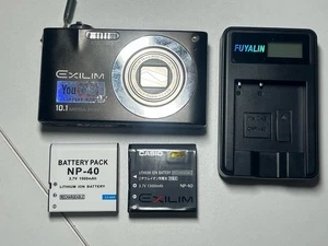 Casio Exilim EX-Z100 Digital Camera – 10.1MP Compact Point & Shoot 2 battery - Picture 1 of 9