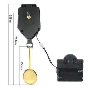 Stylish Gold Metal Clock Pendulum with Swinging Motion for Wall Clocks - Picture 1 of 36