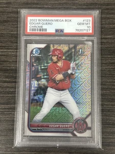 2022 Bowman Chrome EDGAR QUERO Mega Mojo Refractor RC 1st PSA 10 Gem Mint - Bild 1 von 2