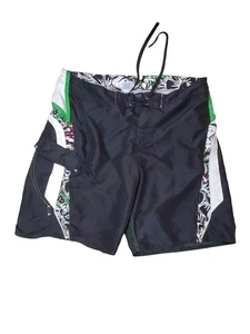 O'Rageous Badehose Boardshorts Badehose 36" Taille x 10" Schrittlänge Schnürung Kordelzüge  - Bild 1 von 8