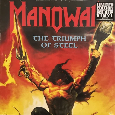 Manowar – The Triumph Of Steel LP 2024 Listenable Records POSH787 [2x Blue] NEW - Image 1 of 4