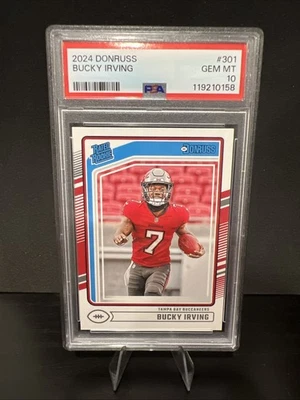 Panini Donruss 2024 - Clasificado novato Bucky Irving #301 (RC) (PSA 10) Foto 1 de 2
