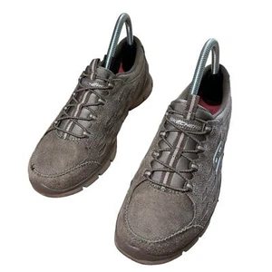 Skechers kostenlose Memory Foam Damenschuhe Größe 8 dunkeltaupe grau - Bild 1 von 7