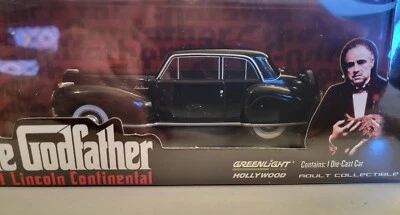Greenlight The Godfather 1941 Lincoln Continental 1:43 Scale #86507 - Image 1 of 4