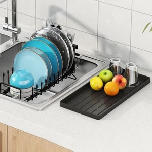 Space-Saving Counter Dish Drying Rack Kitchen Tableware Organizer Bowl - Picture 1 of 12