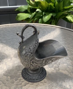 Vintage RAIMOND Italy 1960's Silver Plated Ornate Floral Sugar Scuttle - Picture 1 of 5