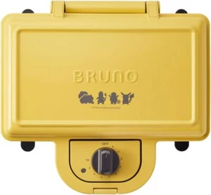 BRUNO Pokemon Hot Sandwich Maker Double Electric Pikachu Yellow BOE132-YE 100V - Bild 1 von 7