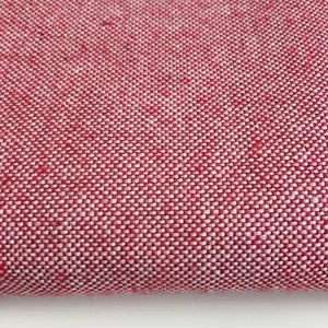 546. LINO ROJO LISO TELA 100% ALGODÓN, DOBLE ANCHO 280cm - Imagen 1 de 5