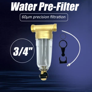 Sistema purificador de filtro de sedimentos de agua debajo del fregadero para toda la casa prefiltro de 3/4 pulgadas - Imagen 1 de 12