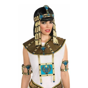 Egypt Accessories |Headpiece, wristband Deluxe Egyptian Queen of Nile Cleopatra - Picture 1 of 1