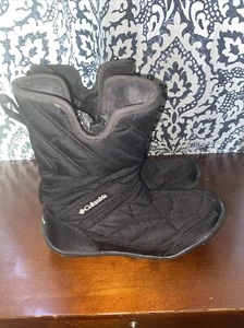 Girls Black Snow/ski/Winter Columbia Boots! - Picture 1 of 12