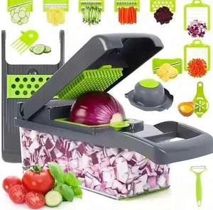 Mandoline Coupe Légumes Multifonctions-16 Accessoires Trancheuses Et Râpe. - Imagen 1 de 4
