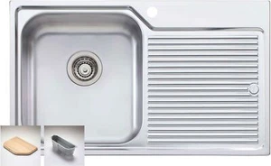 Oliveri Nu-petite Single Left Hand Bowl Inset Sink With Drainer NP621 - Picture 1 of 3
