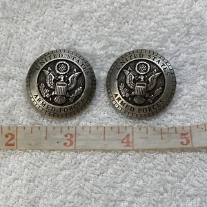 1-1/4" U.S. Armed Forces Concho - Screwback w/Screw - Set Of 2 - Picture 1 of 2