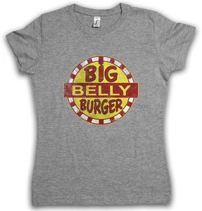 BIG BELLY BURGER DAMEN T-SHIRT – Fast Food Restaurant Chain Comics Comic - Picture 1 of 2