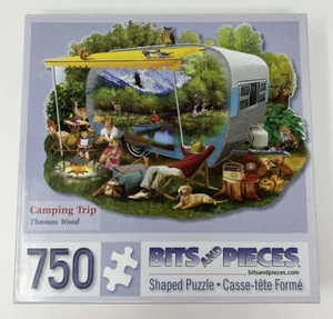 Bits & Pieces "Camping Trip" 750 Pcs Shaped Puzzle, by Thomas Wood, No. 40899 - Picture 1 of 6