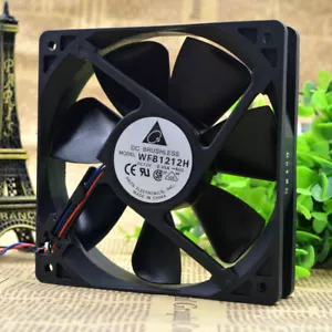 The Delta 12025 12v 0.45A 12cm WFB1212H mill chassis fan free shipping #LRR - Picture 1 of 3
