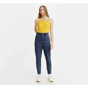 Pantalones de mezclilla cónicos bolsa de papel de tiro alto Levi’s para mujer años 80 - 25 - Imagen 1 de 9