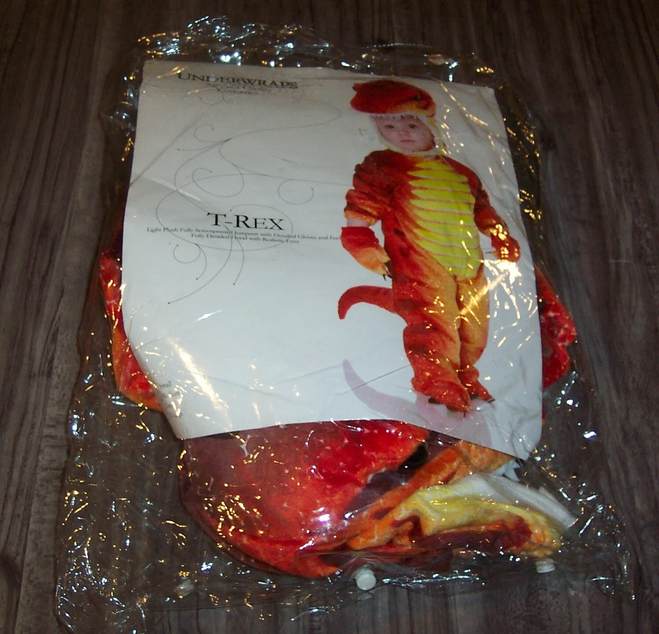 LINDO DISFRAZ DE DINOSAURIO T-REX Talla 18-24 MESES Niño Bebé Disfraz de Halloween Foto 1 de 4