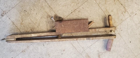 Antique Vintage Primitive Rustic Corn Planter Hand Seeder Farm Tool Decorative Cover