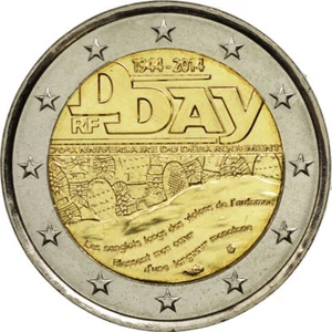 France, Monnaies Millésime 2014, 2 Euro, D-Day, SPL, Bi-Metallic - Picture 1 of 2