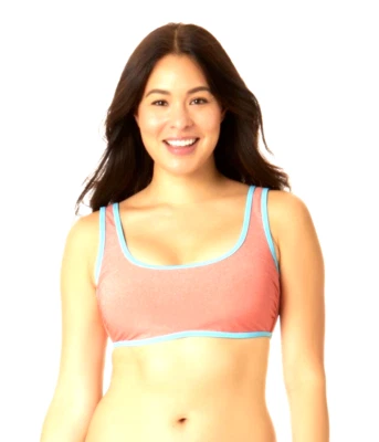 NO LIMITS L 11-13 Jrs Naranja Miel Azul Brillante Push Up Bikini Natación TOP NUEVO CON ETIQUETAS Foto 1 de 4