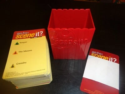 Scene It Harry Potter  DVD Board Game  Parts Pieces 160 QUESTION & 4 CATEGORY C - Image 1 of 2