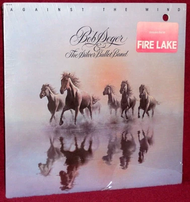LP SEALED BOB SEGER & SILVER BULLET BAND AGAINST THE WIND 1980 CAPITOL HYPE STKR - Image 1 of 2