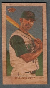 2024 Topps 206 T206 Carlos Pena Wood Stock /20 Rays SP - Picture 1 of 2