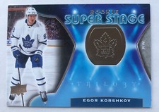 NHL Card,Egor Korshkov,Rookie Super Stage,UD Trilogy 2020-21,Toronto