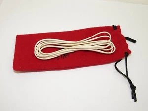 ZAPATOS DE REPUESTO LOUBOUTIN BLANCOS CON CORDONES DE REPUESTO ENCERADOS DELGADOS 35 PULGADAS 2 mm - Imagen 1 de 4