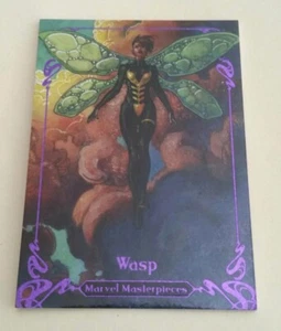 2018 Upper Deck Marvel Masterpieces Tier 2 Epic Purple # 37 Wasp card 045/199 - Bild 1 von 2