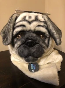 Pug Mask Mouth Mover Puppy Dog Animal Fancy Dress Halloween Costume Accessory - Picture 1 of 3