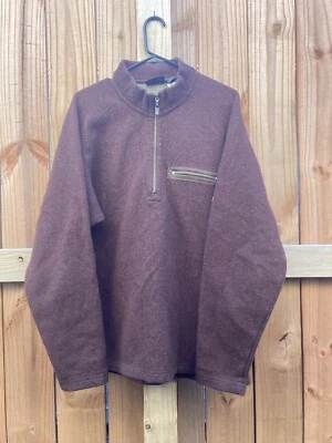 VINTAGE Patagonia Men XL  1/4 Zip T Brown Comfort Wool Blend 2002 Sweater - Image 1 of 4