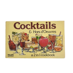 Cocktails & Hors d'Oeuvres 1978 2-in-1 Cookbook Recipes Nitty Gritty Ina C Boyd - Imagen 1 de 17