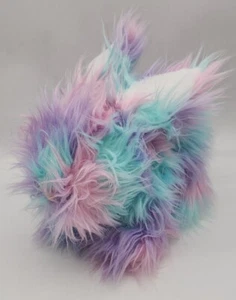 Build A Bear Pastel Colored Fuzzy Furry Easter Bunny 12" Long Plush Toy - Picture 1 of 8