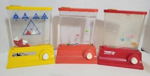 TOMY Waterfuls Lot W/1976 Ring Toss & Triangles And 1987 Ring Toss Games READ  - Picture 1 of 4