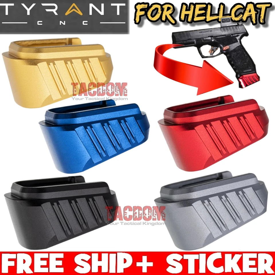 Tyrant Springfield Hellcat Pro Plus 3 Aluminum Base Pad BLACK RED BLUE GREY GOLD