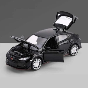 1:24 HONDA CIVIC TYPE R Alloy Sports Car Model Diecast & Toy Vehicle Metal Gift - Picture 1 of 24