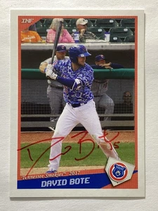 2017 Grandstand Tennessee Smokies Auto David Bote Chicago Cubs - Picture 1 of 2