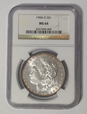 1904-O MORGAN SILVER DOLLAR NGC MS 64 - Image 1 of 4