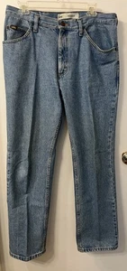 Vtg 2011 Lee Light Blue Denim Jeans Pants Straight Leg 34x30 - Picture 1 of 9