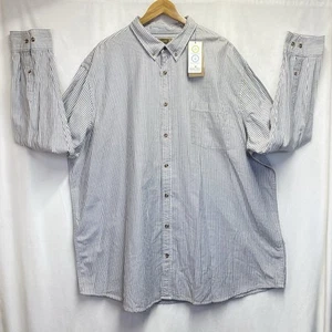 The Foundry Comfort Stretch Collared Button-Down Long Sleeve Shirt Men 3XLT Gray - Picture 1 of 14