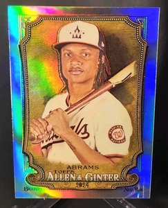 Topps Allen & Ginter 2024 cromo C.J. Abrams #17 refractor de los Nacionales de Washington  - Imagen 1 de 2