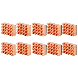 Brass Heatsink With Thermal Tape 10pcs Fine Teeth Heat Sinks For - Afbeelding 1 van 12